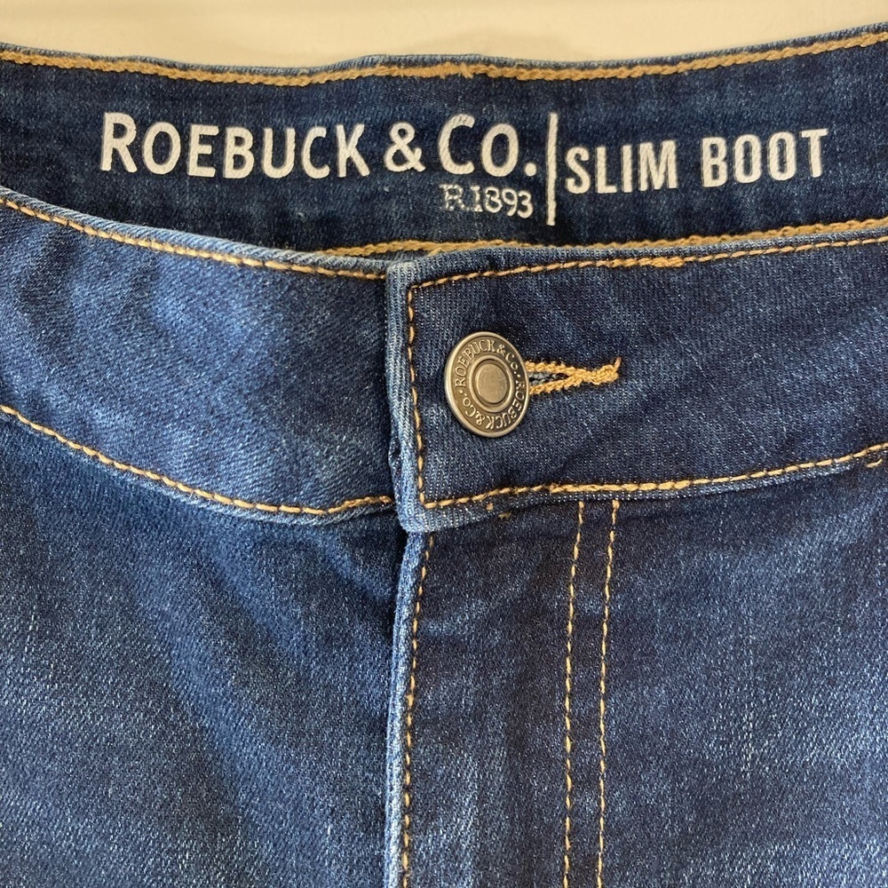 Roebuck & Co Slim boot high rise dark wash jeans - Picture 2 of 3